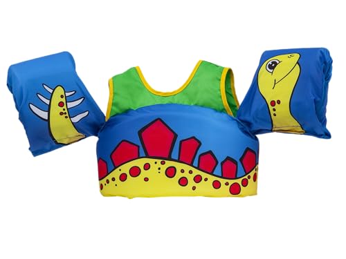 Body Glove Paddle Pals Learn to Swim Life Vest, One Size 33-55 lbs, Dinosaur