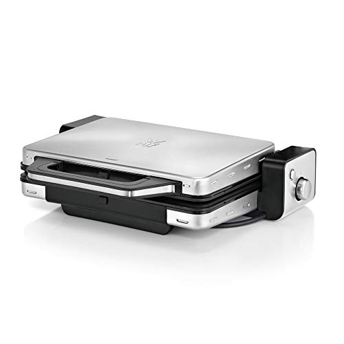 (-30%) WMF Lono Kontaktgrill 2-in-1, Tischgrill, Plattengriller, Kontaktgrill abnehmbare Platten, spülmaschinenfeste Grillplatten, 2100 W