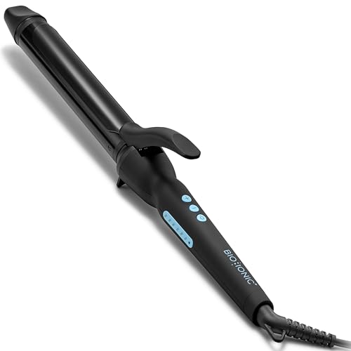 Bio Ionic Long Barrel Styler, 1.25 Curling Iron with Moisture Heat Technology & NanoIonic MX, 2 Longer Barrel Hair Curler, Versatile Curling Wand