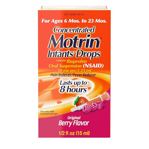 Infants Motrin Oral Suspension Ibuprofen Drops Berry 0.5oz