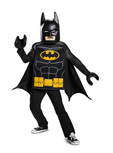 Batman Lego Movie Classic Costume, Black, Small (4-6)