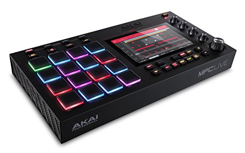 Akai Professional MPC Live | Ultra-Portable Fully Standalone MPC With 7-Inch Multi-Touch Display, 16GB On-Board Storage, Rechargeable Battery, Full Control Arsenal and 10GB Sound Library Included