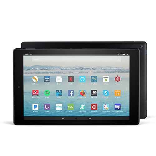 Fire HD 10 Tablet with Alexa Hands-Free, 10.1" 1080p Full HD, 32 GB, Black