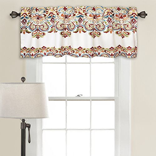 Lush Decor 16T000205 Clara Room Darkening Window Curtain Valance Set, 18 inch x 52 inch...