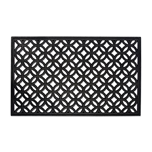 DII Outdoor Rubber Doormat Lattice 18x30
