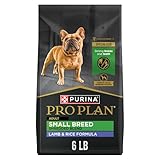 Purina Pro Plan Small Breed High Protein Dog Food Dry Shredded Blend Lamb and Rice Formula - 6 lb. Bag