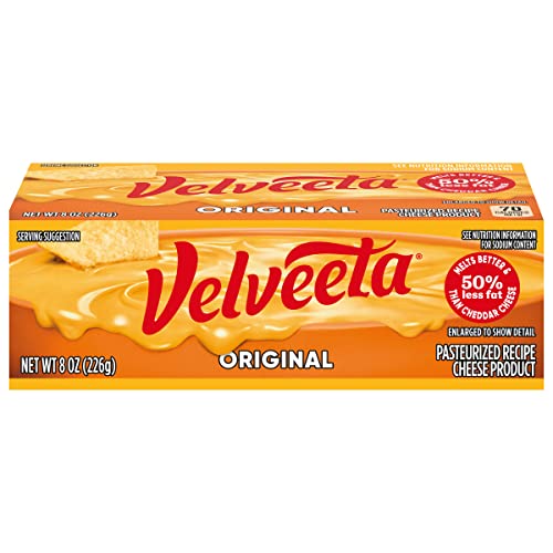 Velveeta Original Pasteurized Recipe Cheese Product, 8 oz Block