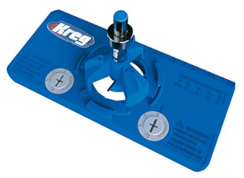 Kreg KHI-HINGE Concealed Hinge Jig – Precision Cabinet Door Hinge Tool – Drill Guide for Concealed (Euro) Cabinet Hinge Installation – Adjustable Boring Jig – 35mm cup-style concealed hinges