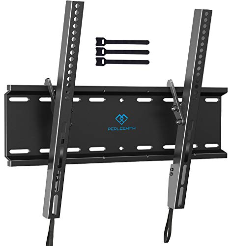 PERLESMITH Tilting TV Wall Mount Bracket Low Profile for Most 23-60 inch LED LCD OLED, Plasma Flat Screen TVs with VESA 