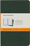 Moleskine Cahier Journal Ensemble De 3 Carnets Avec Pages Lign Couverture En Carton Et Piqres De Coton Apparentes Couleur Myrte Taille Format De Poche 9 X 14 Cm 80 Pages