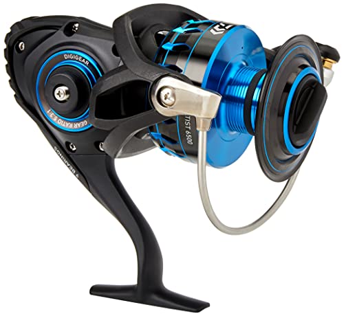 Daiwa Saltist 5.3:1 Gear Spinning Reel, 48.70"/33lb/33 lb, 6500, Black