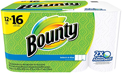 Bounty Select-A-Size Paper Towels White 12 Rolls