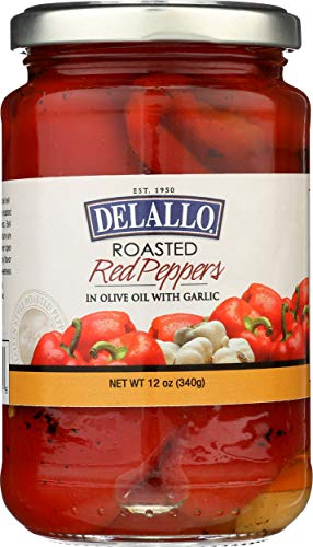 DeLallo Pepper Red Roasted Garlic, 12 oz
