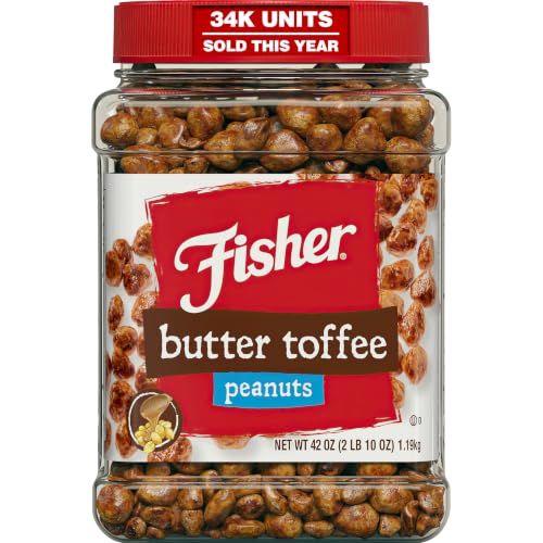 Fisher Snack Butter Toffee Peanuts 42 Ounces Pack Of 1 No Artificial