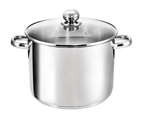Kopf XXL Kochtopf Grandis Ø 24 cm, geeignet für alle Herdarten inkl. Induktion, 9 Liter Topf aus hochwertigem Edelstahl mit Glasdeckel