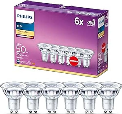 🔥 STARKER PREIS (-35%) PHILIPS LED Classic GU10 Lampe, 6er Pack