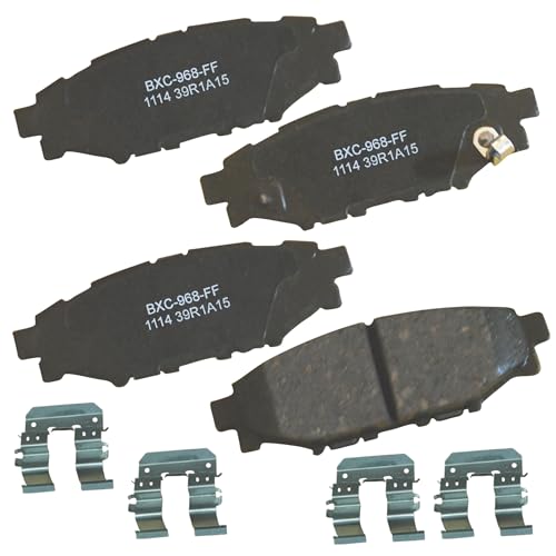 Bendix Premium SBC1114 Ceramic Rear Brake Pads for Select Models Scion FR-S, Subaru BRZ, Crosstrek, Forester, Impreza, Legacy, Outback, WRX, XV, XV Crosstrek