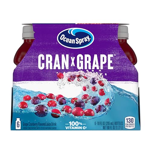 Ocean Spray Cran-Grape Juice Drink, 10 Ounce Bottle (Pack of 6)