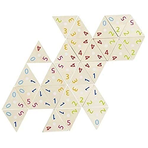 🔥 STARKER PREIS (-35%) goki 56894 Tri-Domino - Dreifach-Domino, 76 Teile