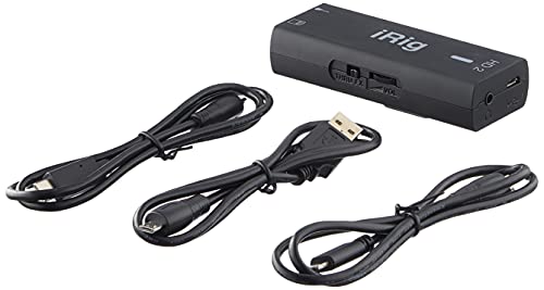 IK Multimedia iRig HD 2 guitar audio interface for iPhone, iPad, Mac, iOS and PC with USB-C, Lightning and USB cables and 24-bit, 96 kHz music recording