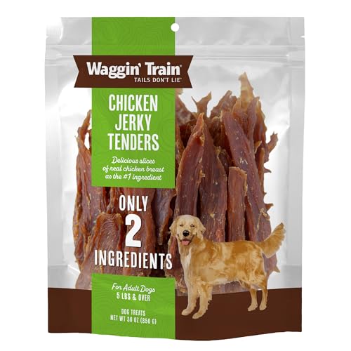 Waggin' Train Chicken Jerky for Dogs - Limited Ingredient Dog Treats for Dogs 30 oz. Pouch
