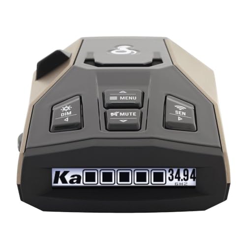 Cobra RAD 450 Laser Radar Detector: Long Range, False Alert Filter, Voice Alert &amp; OLED Display, Black, RAD450Uniden