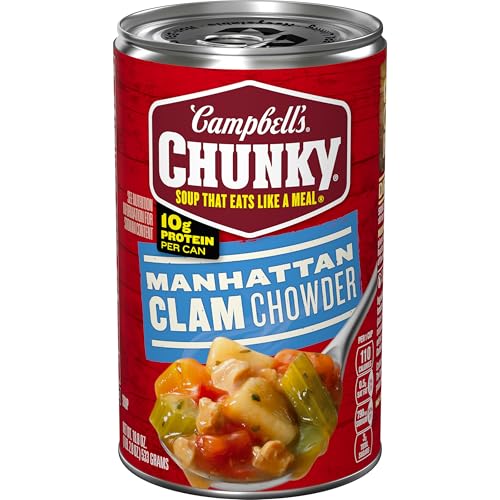 Campbell’s Chunky Soup, Manhattan Clam Chowder, 18.8 oz Can