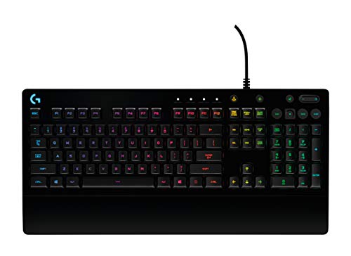 (-29%) Logitech G213 Prodigy Gaming-Tastatur, RGB-Beleuchtung, Programmierbare G-Tasten, Multi-Media Bedienelemente, Integrierte Handballenauflage, Spritzwassergeschützt, Deutsches QWERTZ-Layout - Schwarz