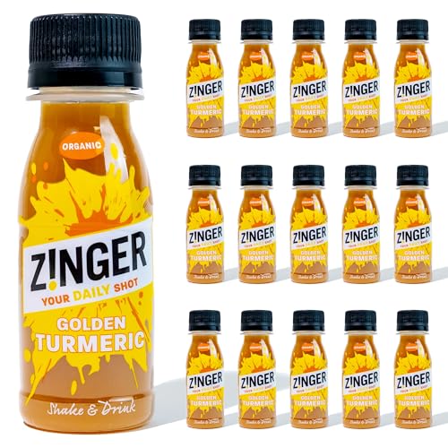 ZINGER Golden Turmeric Shots, Vegan and Gluten Free, 70ml