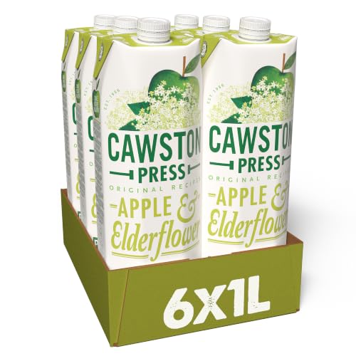 Cawston Press Apple & Elderflower Pressed Juice, 1 l, Pack of 6