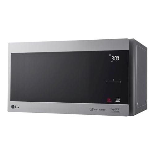 (-26%) LG MS2595CIS Mikrowelle mit Smart Inverter Technologie (25 Liter, 1000 W) Automatikprogramme, einstellbare Leistungsstufen und EasyClean-Funktion, Silber