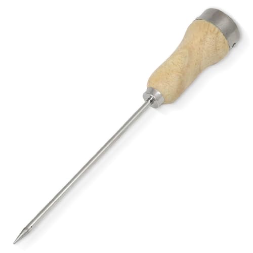 Chef Craft - Select Wood Handle Ice Pick, Plated Steel Ice Breaking Tool with Wooden Handle, 10 inches in Length 6 inch Blade, Great for Breaking Ice in Freezer
