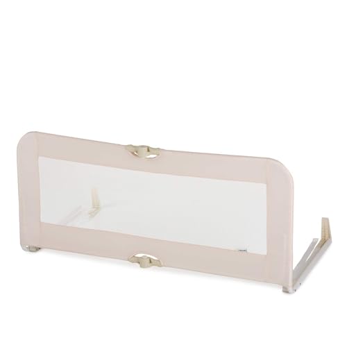 (-25%) hauck Bettschutzgitter Sleep N Safe Plus für Kinder 18 Monate bis 5 Jahre, Rausfallschutz Bett für Kinder im Elternbett, 108 x 50 x 44 cm, Faltbar, Tragbar, Bettgitter für Kleinkinder (Beige)