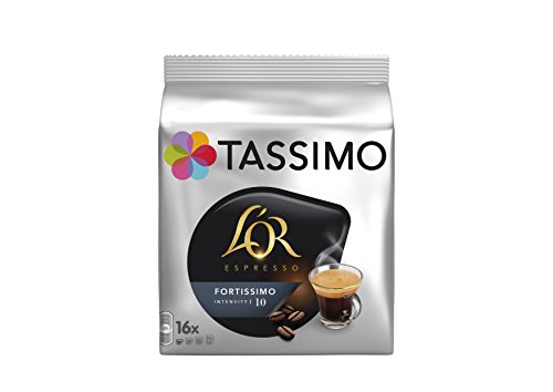 (-25%) Tassimo Kapseln L'OR Espresso Fortissimo, 5 x 16 Pads, 80 Kaffeekapseln