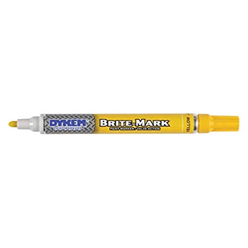 DYKEM 8030-8404 Brite-Mark Marker,Regular Line,Yellow