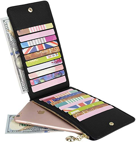 YALUXE Women's RFID Blocking Multi-Card Organizer Wallet