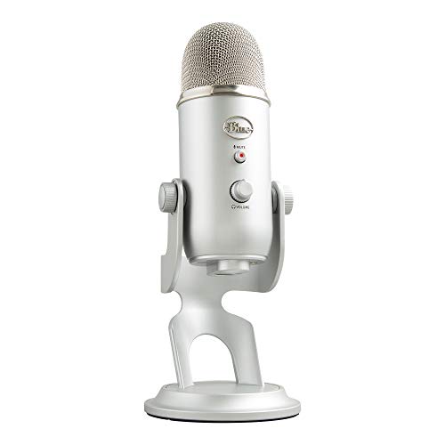 Blue Yeti USB Microphone, Silver (Renewed)MAONOPD200W Hybrid Wireless Podcast Microphone for PC, Dynamic XLR USB Mic w