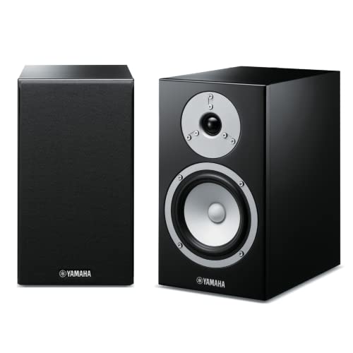 Yamaha NS-BP301 Pair of Bookshelf Speakers with 2-Way Bass Reflex System, Black