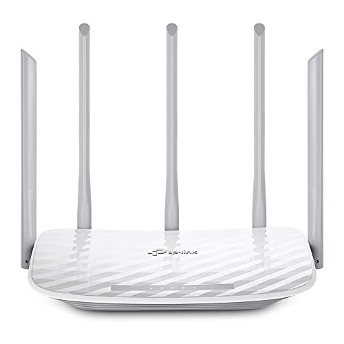 TP-Link Archer C60 AC1350 Dual Band Wireless, Wi-Fi Speed Up to 867 Mbps/5 GHz + 450 Mbps/2.4 GHz, Supports Parental Control, Guest WiFi, MU-MIMO Rout
