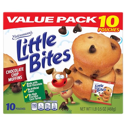 Entenmann's Little Bites Chocolate Chip Mini Muffins | 1 pack (10 pouches)