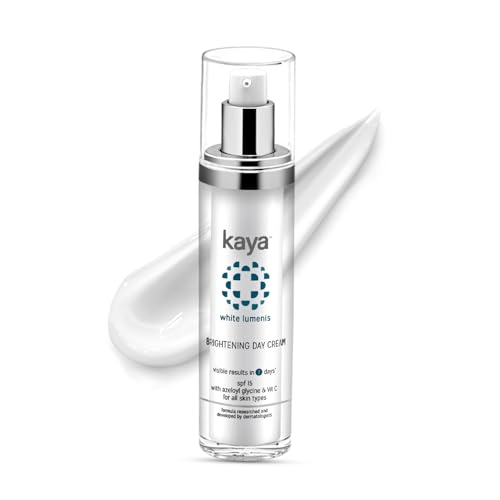 Kaya Bright Day Cream – Instant Radiance & 7-Day Glow | 3% Potassium Azeloyl Diglycinate, Provitamin C & SPF 15 | Dermatologist-Co-Created with 22 Yea