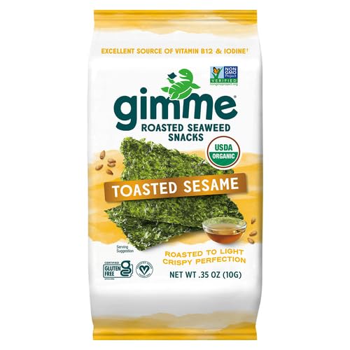 Seaweed Snack Toasted Sesame Organic 035 Ounce