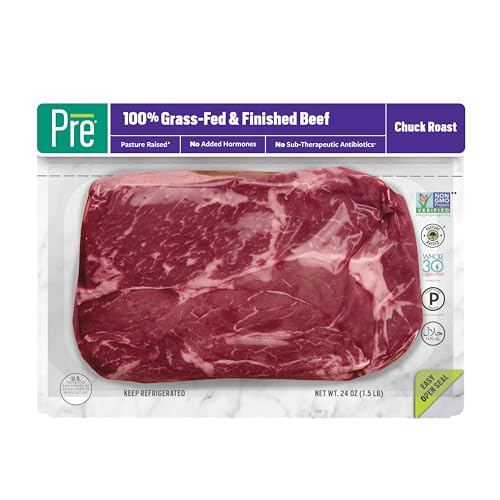 Pre, Beef Chuck Roast, Grass-Fed, Pasture-Raised, 1.5 lb