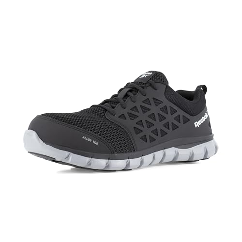 Reebok Work Men's Sublite Cushion Alloy Toe Comfort Athletic Shoe Black - 11 Medium