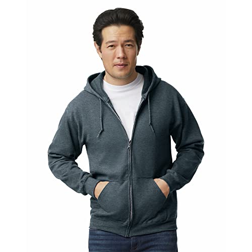 gildan dark heather hoodie