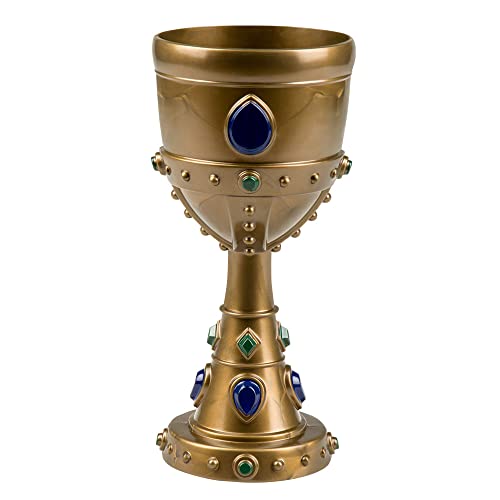Boland Gold Chalice Goblet – Medieval King Cup Fancy Dress Accessory with Jewels – Plastic Royal Drinking Cup for Knight, Arthurian, Viking, Halloween & Party Costumes – 18 cm