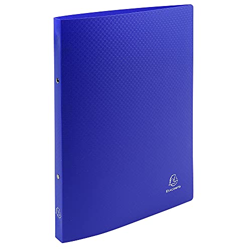 ⚡ BLITZDEAL (-74%) Exacompta 54162SE Ringbuch aus PP 500Mu mit 2 Ringen 15 mm, Rücken 20 mm, blickdicht für Format DIN A4, 5er Pack, blau