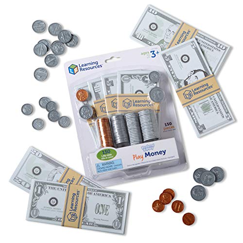 Pretend And Play Money Kids Cash Register Dollars Pretend Classroom