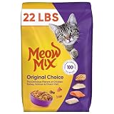 Meow Mix Original Choice Dry Cat Food, 22 Pound Bag