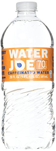 Water Joe Caffeinated Water (12 Pack), 20 Oz Bottles with 70mg of Caffeine | Sugar Free Substitute to Coffee, Soda, and Energy Drinks
